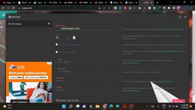 how to test smtp connection смотреть онлайн