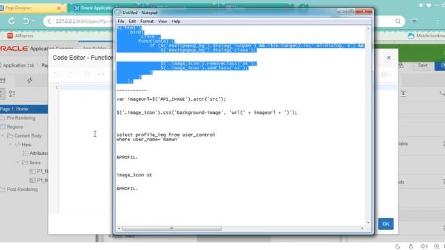 Oracle APEX - User Profile смотреть онлайн