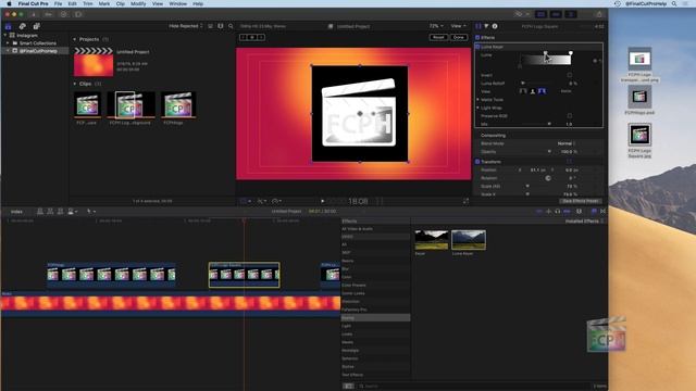 Final Cut Pro X | Adding A Watermark And Removing Logo Background