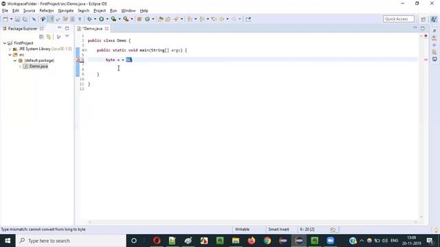 Core Java - Part 30 - Assigning different Literals to byte data type variable смотреть онлайн
