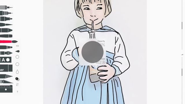 Tracing a photo in Sketches Pro смотреть онлайн