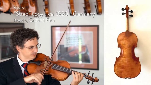 German "Strad" copy ca. 1920 / Cristian Fatu / at the Metzler Violin Shop смотреть онлайн