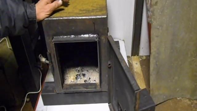 Отопление мастерской. Печь длительного горения своими руками. смотреть онлайн