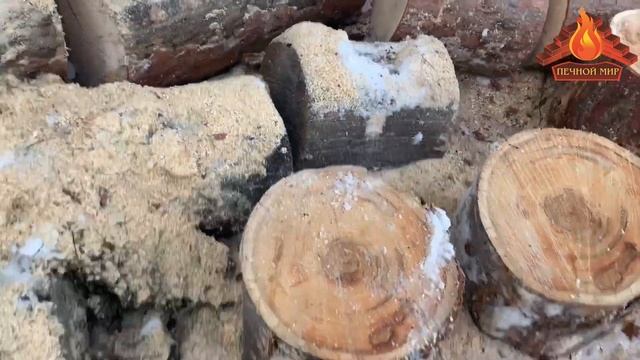 Заготовка дров зимой, печь в зимовье. смотреть онлайн