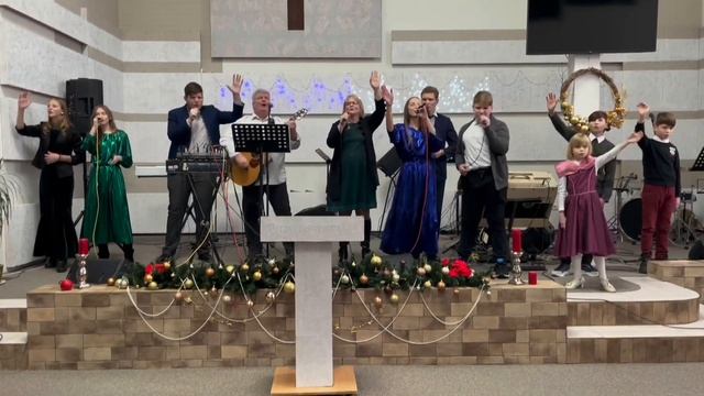 Служение ц. "Благодать" г.Марина Горка 26/12/21г. смотреть онлайн