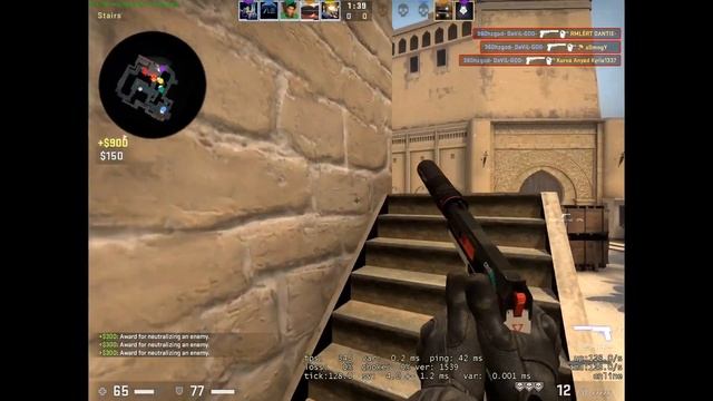 CSGO# PISTOL ACE MIRAGE LEVEL 10 FACEIT смотреть онлайн
