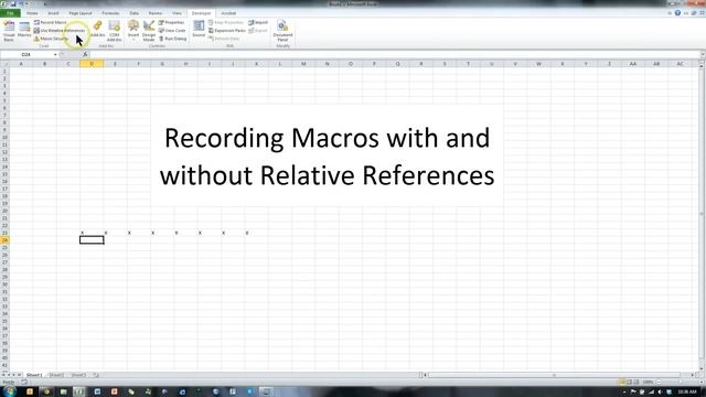 Recording Macros in Excel 2010 смотреть онлайн