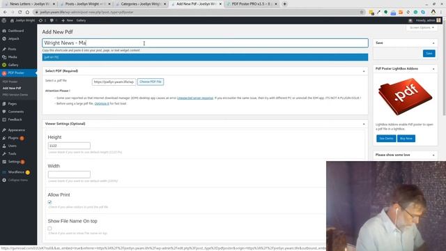 PDF Poster with Wordpress смотреть онлайн