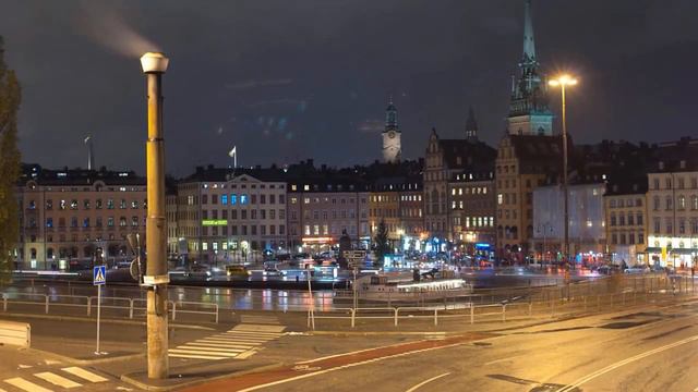 Beautiful Bright Lights in the Night City Timelapsed || 4K Drone Footage (Relaxing Music) смотреть онлайн