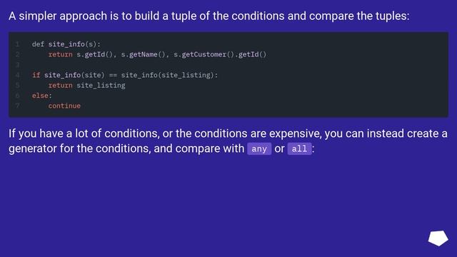 The Pythonic way of validating a long chain of conditions in Python смотреть онлайн