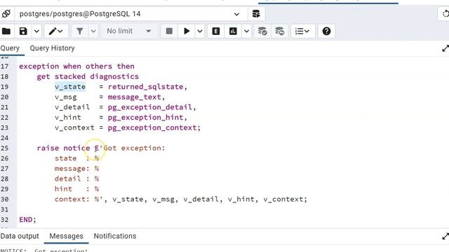 PostgreSQL Exception Handling | Error Handling | Exception When condition |Exception in Hindi VD#2 смотреть онлайн