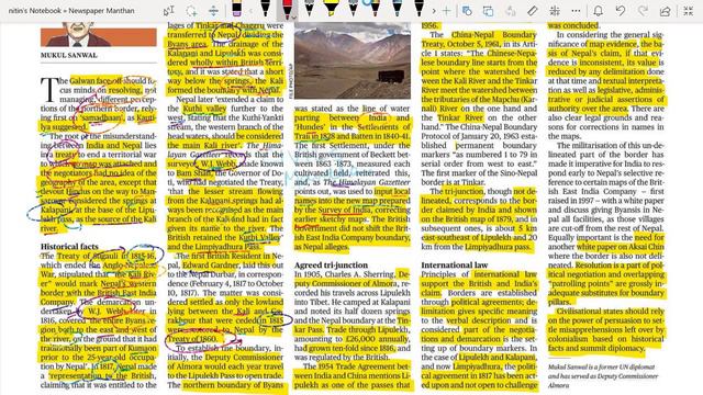 23June (India-Nepal GS1 History, GS2 IR) The Hindu Editorial (A way out of undelineated borders) смотреть онлайн