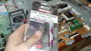 Ремонт плазмы Samsung PS43E450A1W. Не включается, трещит, нет контакта со стеклом.