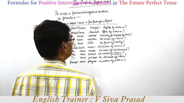 Formulas for Positive Interrogative Sentences in The Future Perfect Tense смотреть онлайн