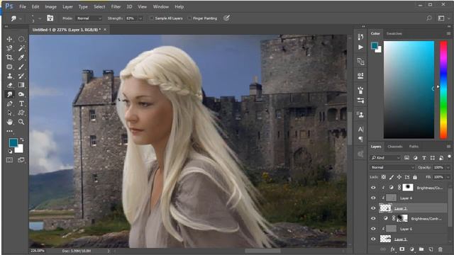 Photoshop| haw to make hair brush for smudge tool смотреть онлайн