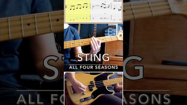 Sting - All four seasons (Bridge) #tablature #basscover #basscoverwithtabs #fenderprecisionbass смотреть онлайн