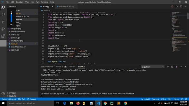 Find person on Social Media just with Name and photograph | Python Face Recognition Project смотреть онлайн