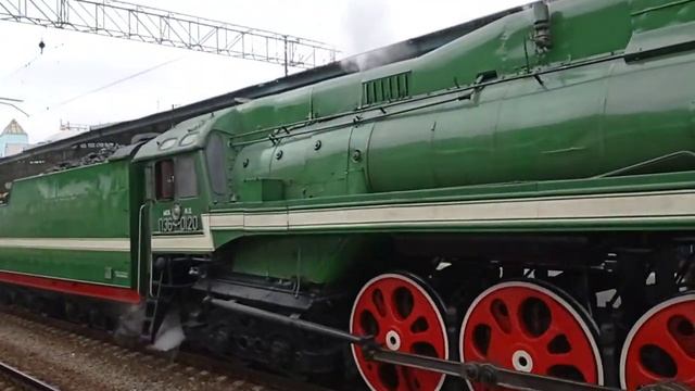 "ретро поезд" паровозы П36-0120 и П36-0027 с туристическим поездом "Москва-Бородино" смотреть онлайн
