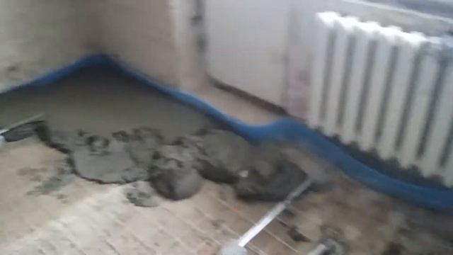 Стяжка пола с фиброй и композитной сеткой. смотреть онлайн