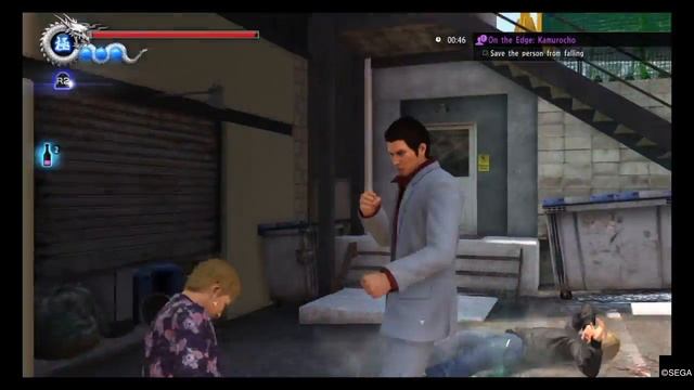 Yakuza 6: On the Edge: Kamurocho Troublr Trouble Mission Tokyo How To Save Person From Falling смотреть онлайн