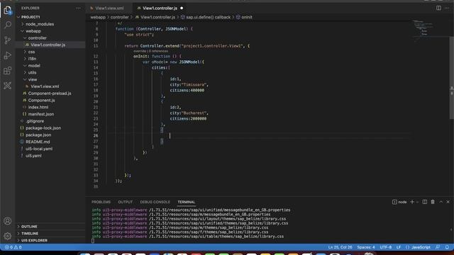 Json Model Table Binding in SAPUI5 смотреть онлайн