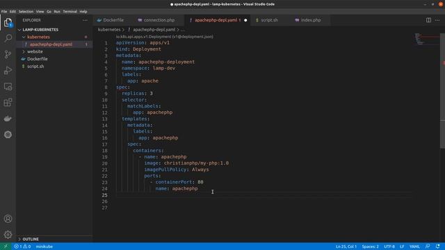 LAMP STACK en KUBERNETES part 1 смотреть онлайн