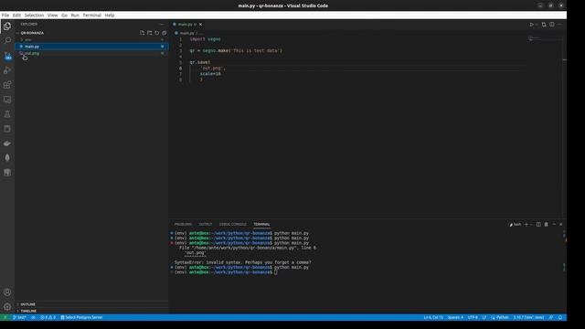 Generate QR codes with Python смотреть онлайн