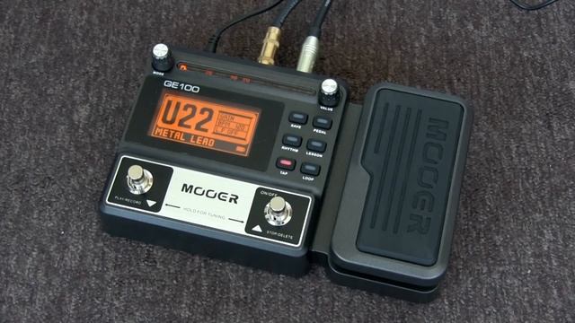 Mooer GE100 Guitar Multi-Effects Processor Demo Video Sound
