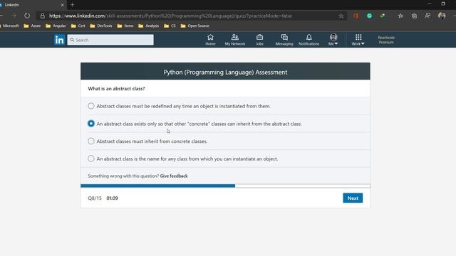 Python Assessment by LinkedIn 2020 (May) смотреть онлайн