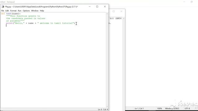 Doc String example in python смотреть онлайн