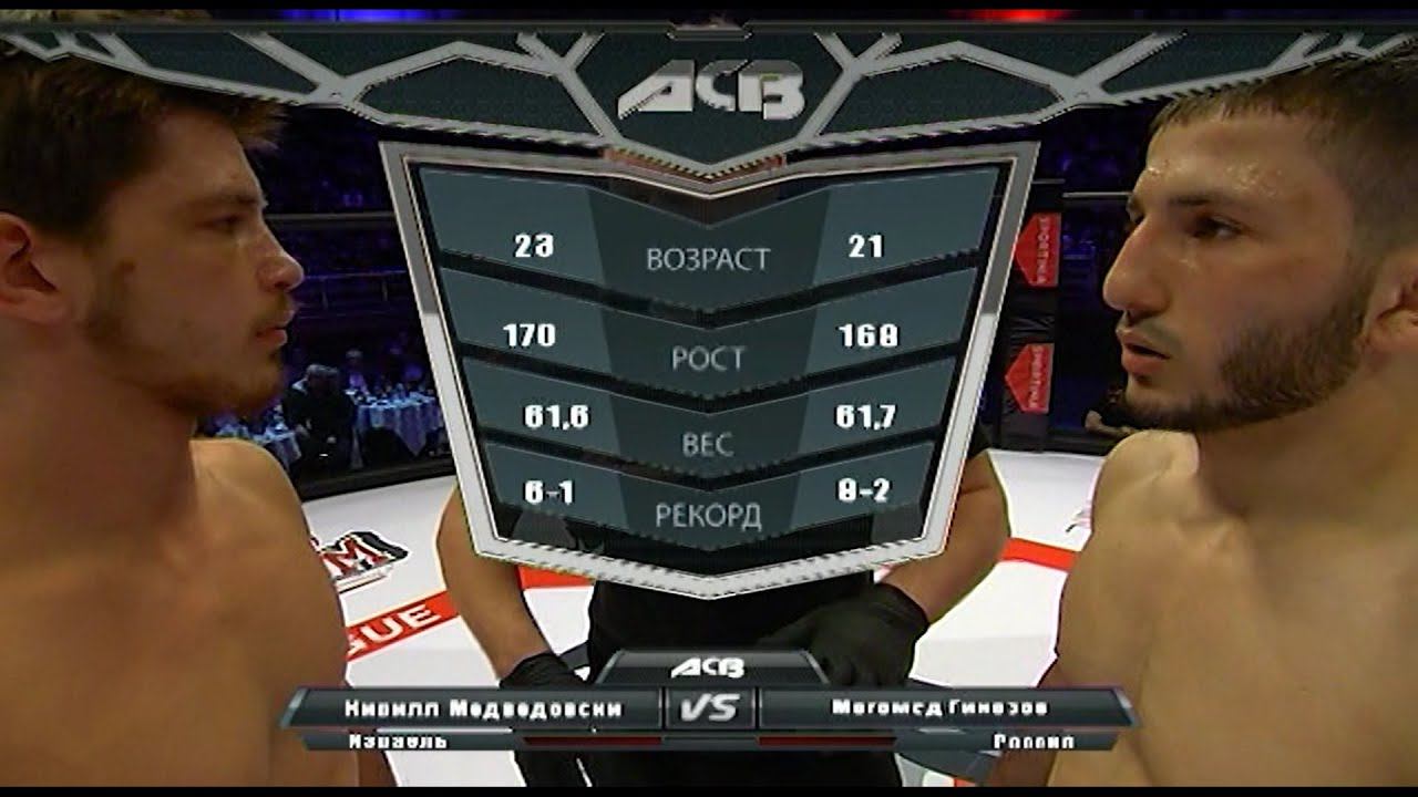 Кирилл Медведовский vs. Магомед Гиназов | Kirill Medvedovsky vs. Magomed Ginazov | ACB 31 смотреть онлайн