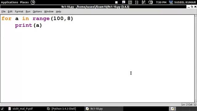 STD 9 PYTHON QUESTION 3 смотреть онлайн