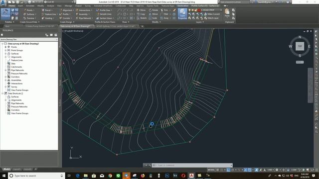 Civil 3D Volume Calculation for Dam SPillway смотреть онлайн