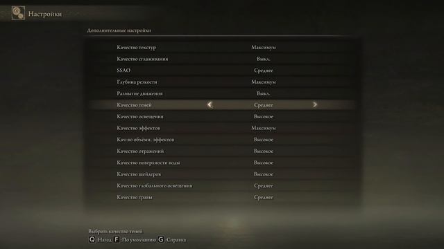 Elden Ring лучшие настройки графики для разных систем