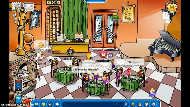 club penguin *NEW* How to get on pizza parlor door смотреть онлайн