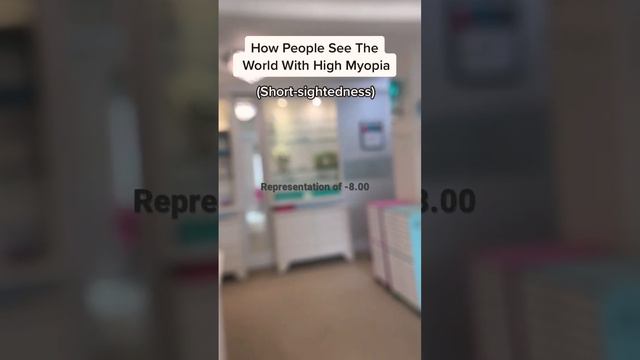 How People See With High Myopia #vision-simulation #myopia смотреть онлайн