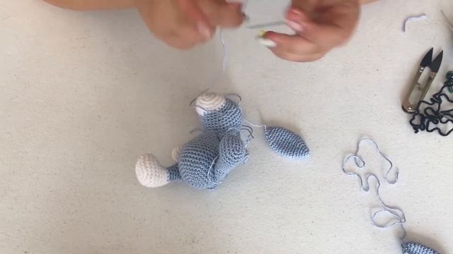 Мастер-класс "Заяц амигуруми" часть 3 смотреть онлайн