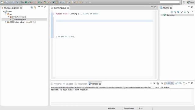 Learn Java as a First Programming Language - Java Programming Tutorial #1 (PC / Mac 2015) смотреть онлайн