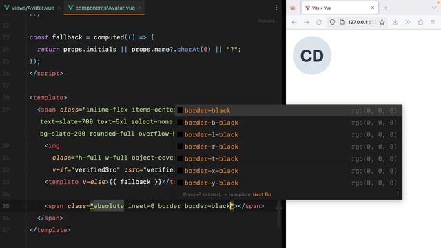 Build a reusable avatar component with TailwindCSS, Vue, and CVA смотреть онлайн