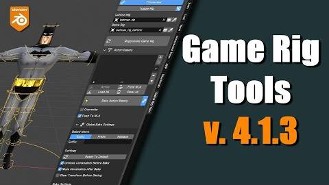Game Rig Tools UPDATED For Blender 41 And 42
