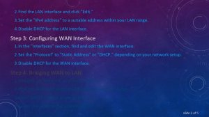 Bridging WAN to LAN on OpenWRT: A Configuration Guide