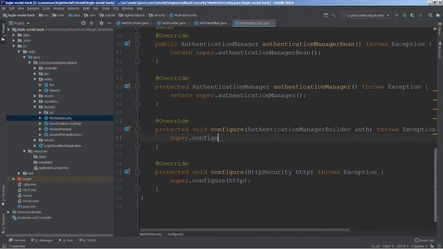 Login Social con Google + Facebook + Angular 9 + Spring Boot: Parte 9: Web Security смотреть онлайн