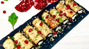 Готовлю рулетики из баклажанов с творожным сыром.