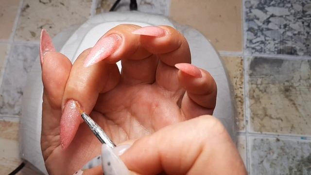 *195*ВЕРХНИЕ ФОРМЫ.НАРАЩИВАНИЕ.САМОЗАМЕС ПОЛИГЕЛЯ С БЛЕСТКАМИ.ДИЗАЙН В АКВАРИУМЕ.