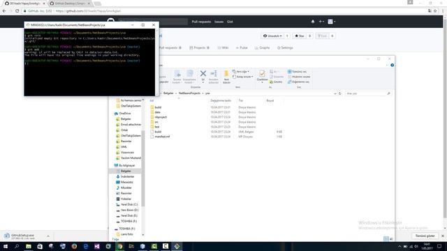 Github'da Repository oluşturma, Proje gönderme ve Commit etme смотреть онлайн