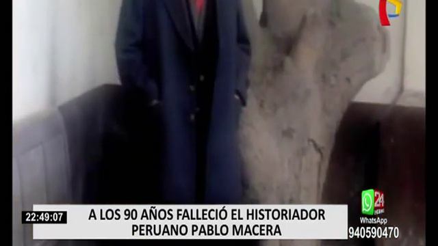 Fallece el historiador Pablo Macera a los 90 años смотреть онлайн