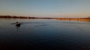 АКВА 2800 + Hangkai 3.5 HP 4 stroke, испытания на воде + обкатка