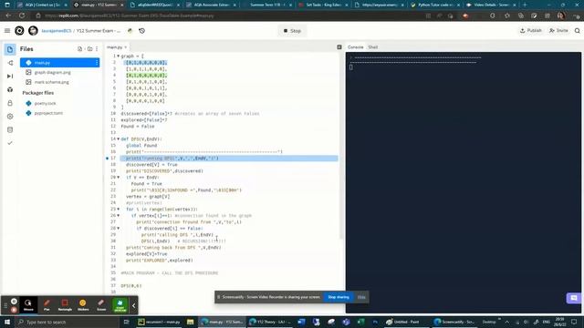 DFS Walkthrough - Pseudocode, Python and Trace Table смотреть онлайн