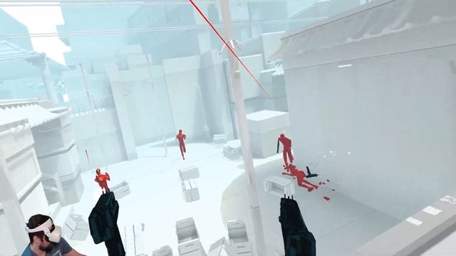 Наказываем плохих парней в слоумо! Неспешные разборки в SuperHot VR! смотреть онлайн