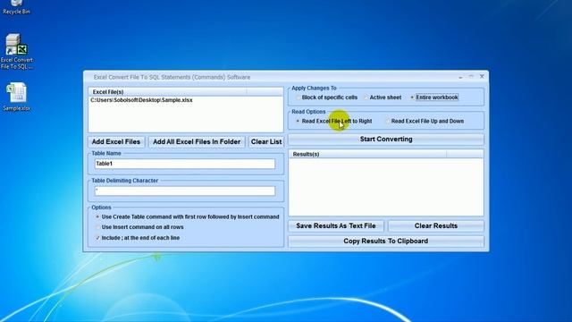 How To Use Excel Convert File To SQL Statements (Commands) Software смотреть онлайн